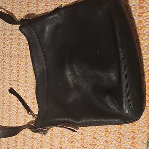 Coach Black Leather Shoulder Bag